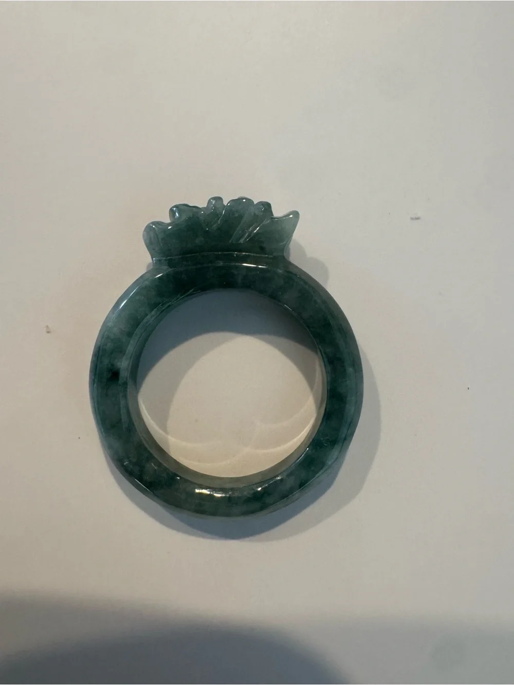 Rose Jadeite Ring - Blue-Green Jadeite
